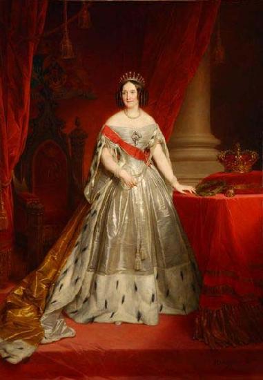 unknow artist Portrait of Queen Anna of the Netherlands, nee Grand Duchess Anna Pavlovna of Russia. oil painting image